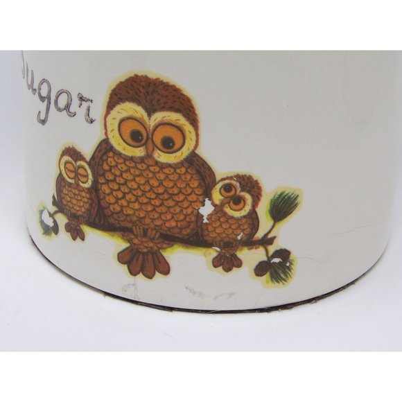 Vintage Owl Canister Set 3 Piece - Picture 6 of 10